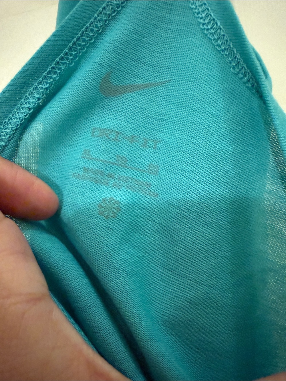 Nike Women's Teal Racerback Tank Top - Picture 2 of 3